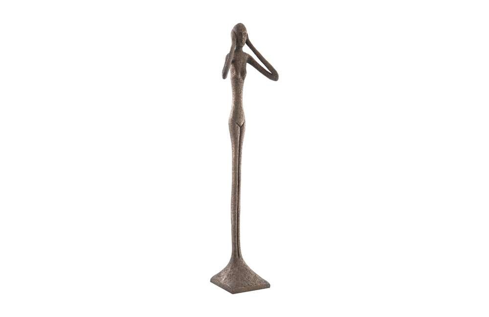 Phillips Collection - Hear No Evil Slender Sculpture, Large, Resin, Bronze Finish - PH65572 veiw 3