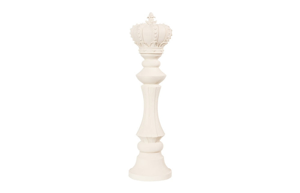 Phillips Collection - King Chess Sculpture, Cast Stone White - PH115686 veiw 1