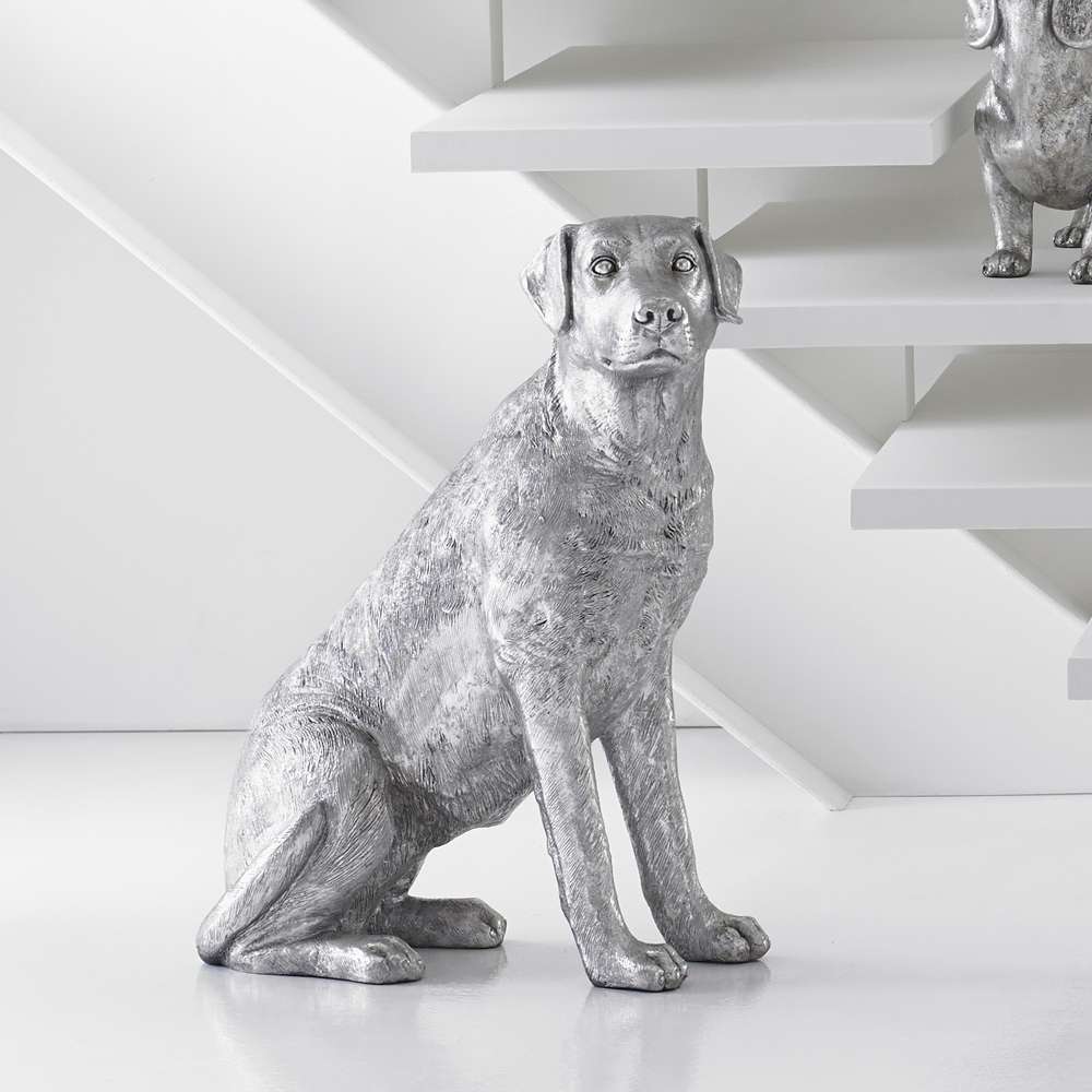 Phillips Collection - Labrador Dog, Sitting, Silver Leaf - PH67116 veiw 2