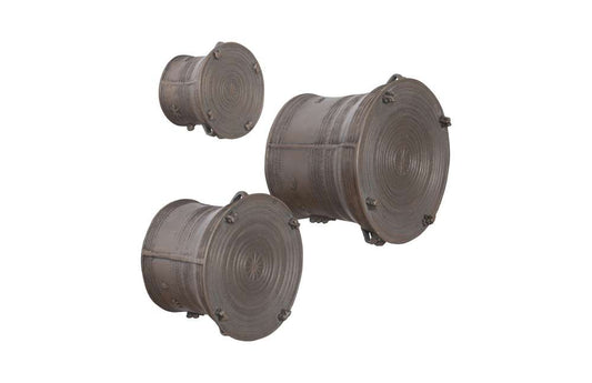 Phillips Collection - Laotian Rain Drums, Set of 3, Bronze - PH65319 veiw 2