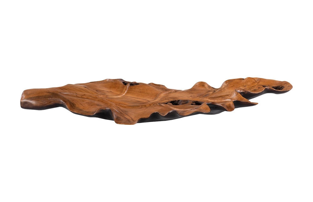 Phillips Collection - Leaf Bowl, Teak Wood, Black & Natural , Finish - ID118431 veiw 1