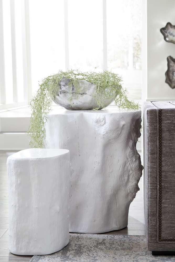 Phillips Collection - Log Stool, Gel Coat White, SM - PH105531 veiw 5