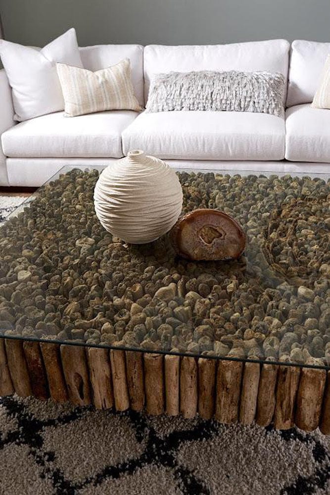 Phillips Collection - Manhattan Coffee Table, Square, with Glass - PH64007 view 8