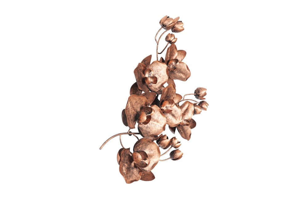 Phillips Collection - Orchid Sprig Wall Art, Medium, Metal, Copper/Black - TH100864 view 2