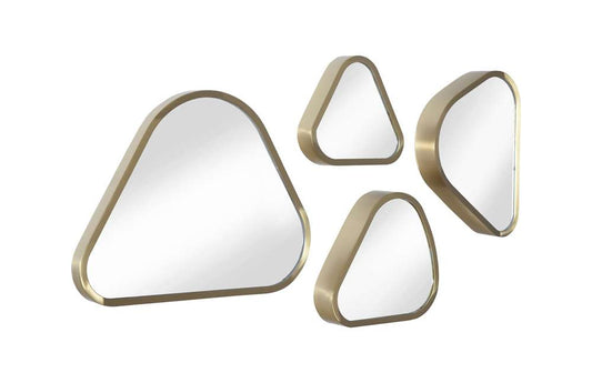 Phillips Collection - Pebble Mirrors (Set of 4) - Brushed Brass - CH97807 veiw 2