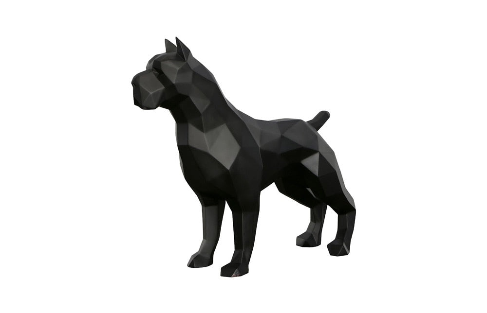 Phillips Collection - Pitbull Facet Sculpture, Matte Black - PH112992 veiw 1