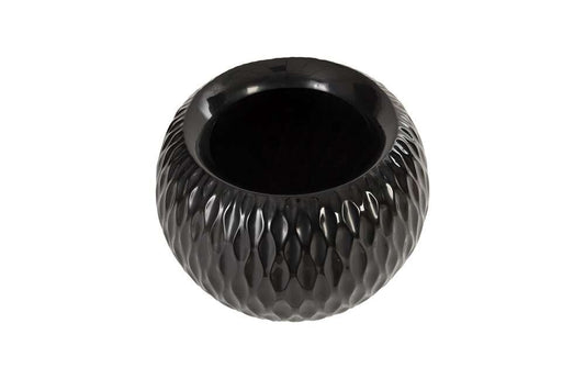Phillips Collection - Ripple Planter, Gel Coat Black - PH67836 veiw 2