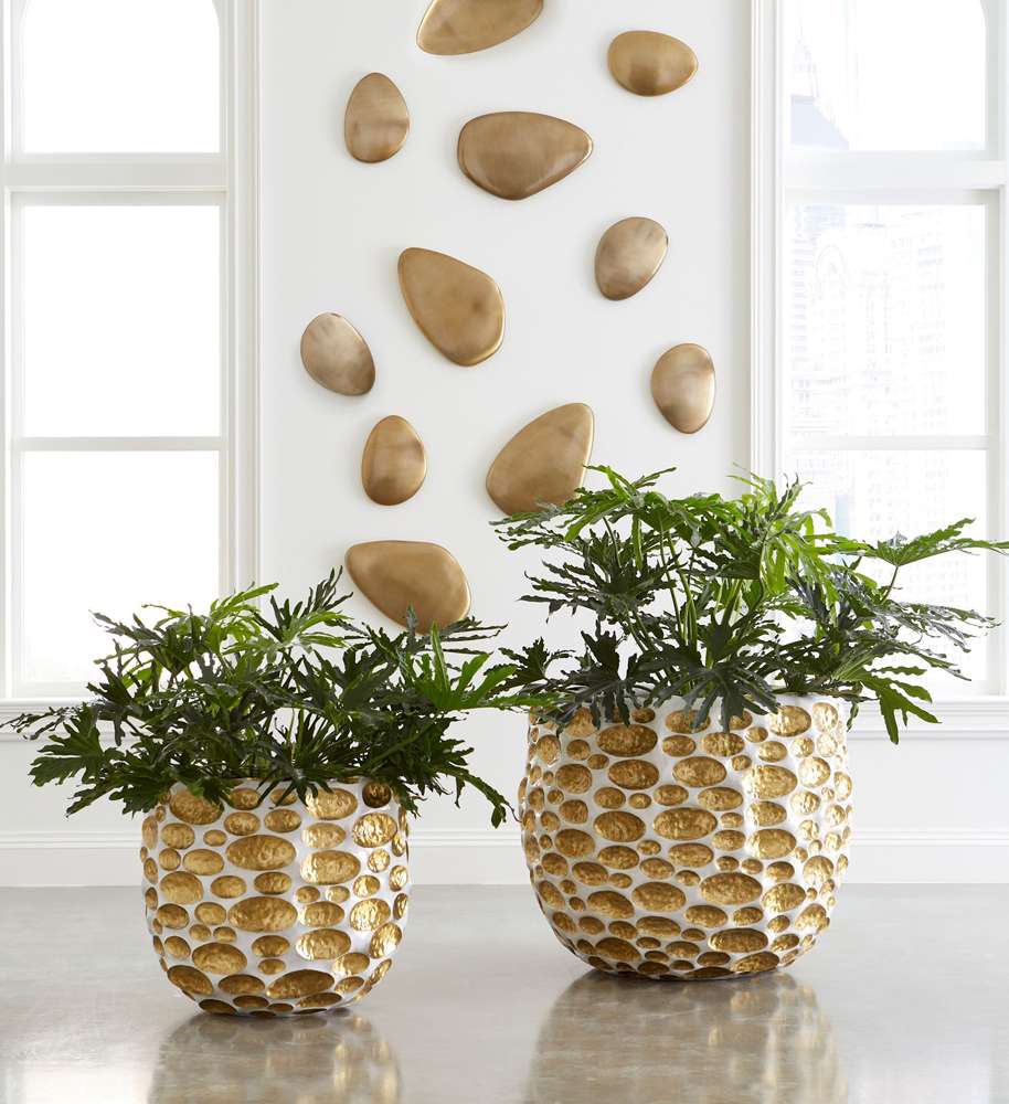 Phillips Collection - River Stone Wall Tile, Brass Finish, LG - IN97490 veiw 6