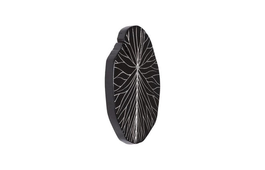 Phillips Collection - Rivulet Wall Tile, Chamcha Wood, Silver Leaf on Black - TH97717 view 2