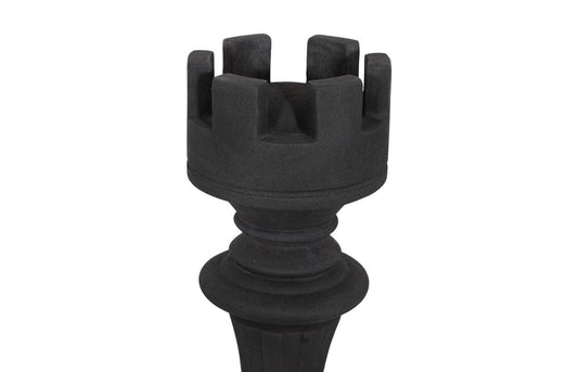 Phillips Collection - Rook Chess Sculpture, Cast Stone Black, Small - PH118743 view 2
