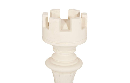 Phillips Collection - Rook Chess Sculpture, Cast Stone White, Small - PH118744 view 2