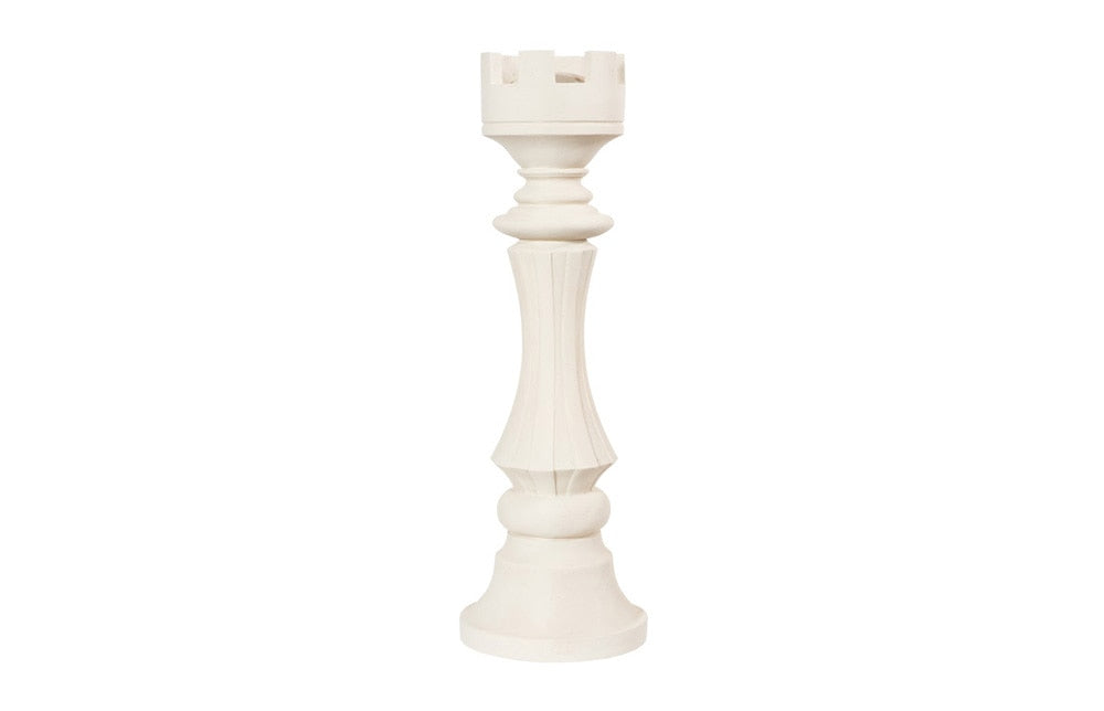 Phillips Collection - Rook Chess Sculpture, Cast Stone White - PH115697 veiw 1