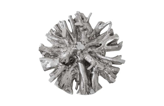 Phillips Collection - Root Small Silver Dining Table Base, With Glass - PH104330 veiw 2