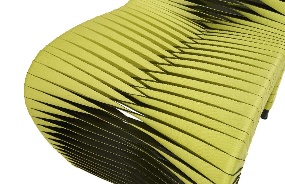Phillips Collection - Seat Belt Dining Chair, Green - B2061GZ veiw 4