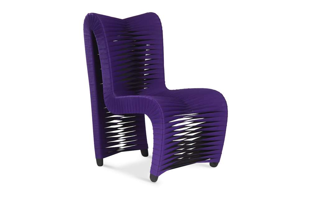 Phillips Collection - Seat Belt Dining Chair, High Back, Purple - B2061HP veiw 1