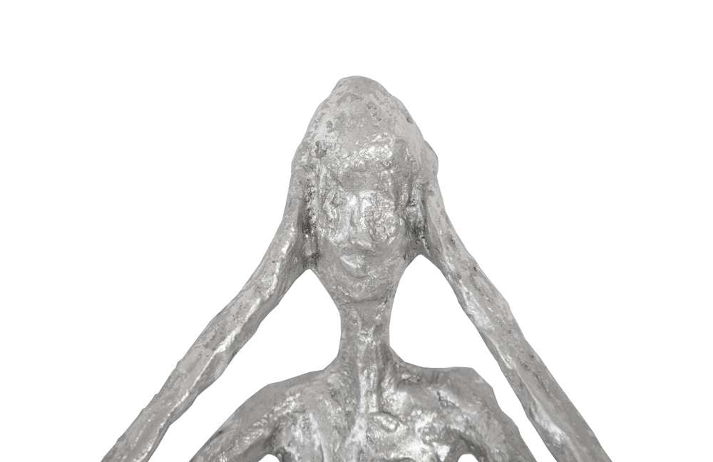 Phillips Collection - See, Hear, Speak No Evil, Silver Leaf (Set of 3) - PH97353 veiw 6