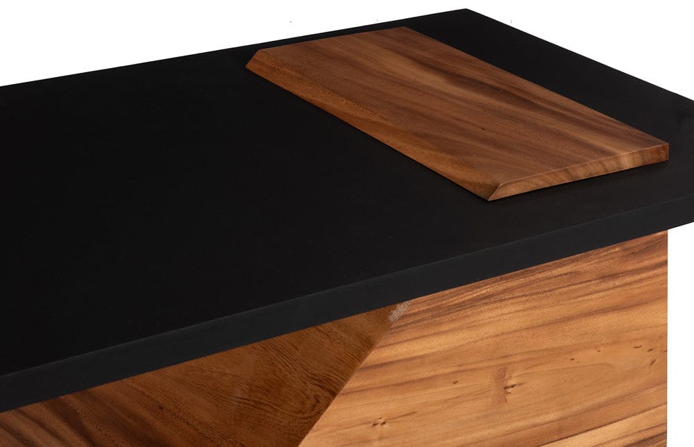 Phillips Collection - Slant Coffee Table, Natural/Black - TH113555 view 4
