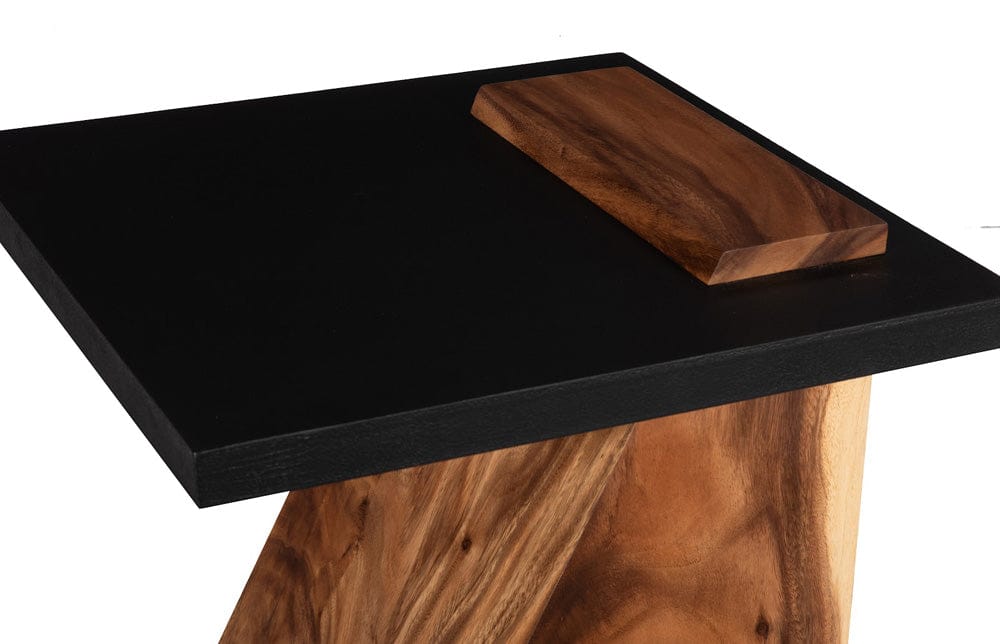 Phillips Collection - Slant Side Table, Natural/Black - TH113553 view 4