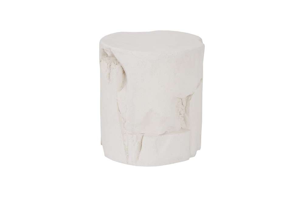 Phillips Collection - Slice Stool, Round, White Stone - PH104339 veiw 4