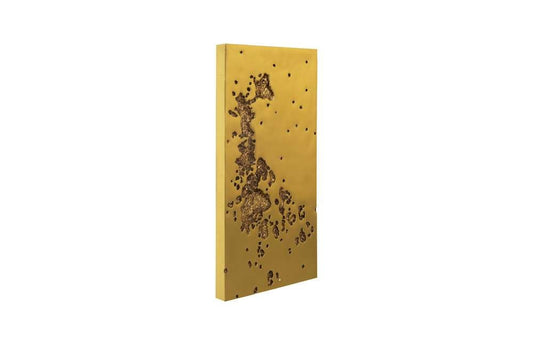 Phillips Collection - Splotch Wall Art, Rectangle, Gold Leaf - PH107318 veiw 2