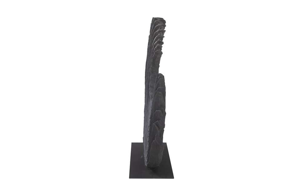 Phillips Collection - Swoop Tabletop Sculpture, Black Wood, Large - TH103476 veiw 3