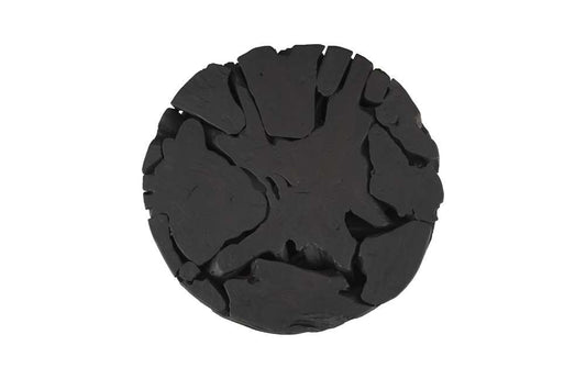 Phillips Collection - Teak Chunk Round Coffee Table, Black - ID104053 veiw 2