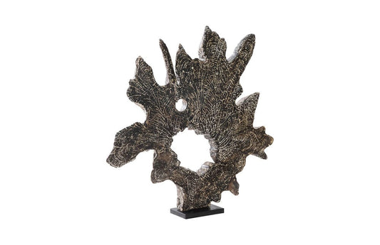 Phillips Collection - Teak Sculpture on Stand, Black Wash - ID85091 view 2