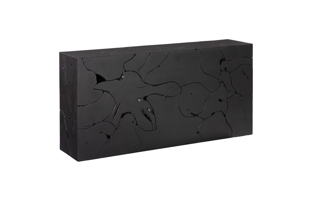 Phillips Collection - Teak Slice Console Table, Black - ID112220 veiw 1