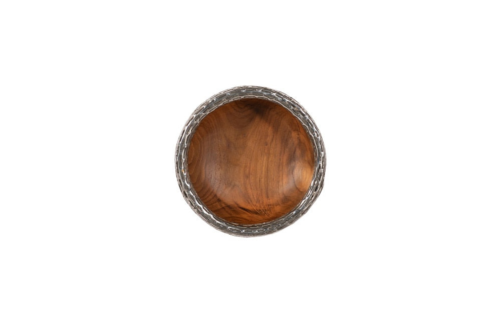 Phillips Collection - Teak Wood Bowl Wall Art, Metallurgy Edge, XS - ID115646 veiw 1