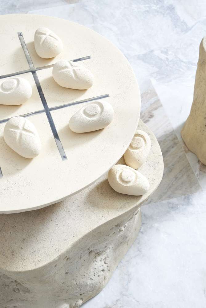 Phillips Collection - Tic-Tac-Toe Stone, Large, Off-White - PH54727 veiw 5