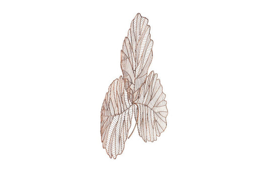 Phillips Collection - Tri Leaf Wall Art, Medium, Metal, Copper/Black - TH100859 view 2