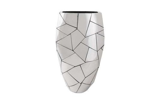 Phillips Collection - Triangle Crazy Cut Planter, Large, Stainless Steel - PH100871 veiw 2