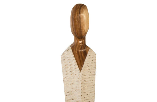Phillips Collection - Vested Female Sculpture, Medium, Chamcha, Natural, White, Gold - TH80094 view 2