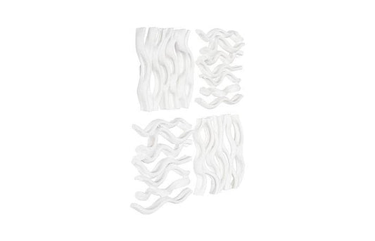 Phillips Collection - Vine Wall Tile, Matte White, Set of 4 - PH111552 view 2