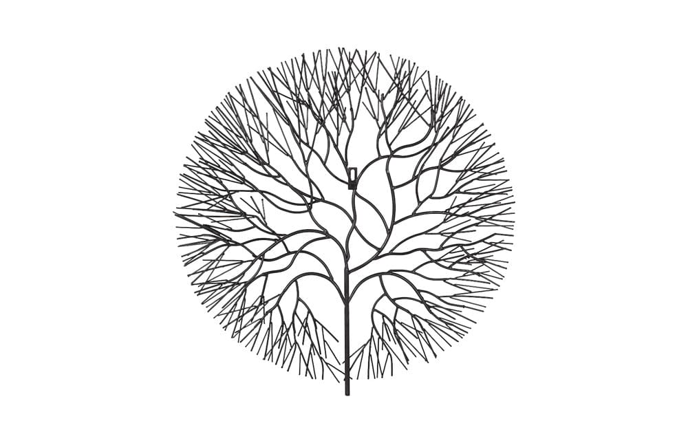 Phillips Collection - Wire Tree Wall Art, Medium, Circle, Metal, Black - TH100393 view 4