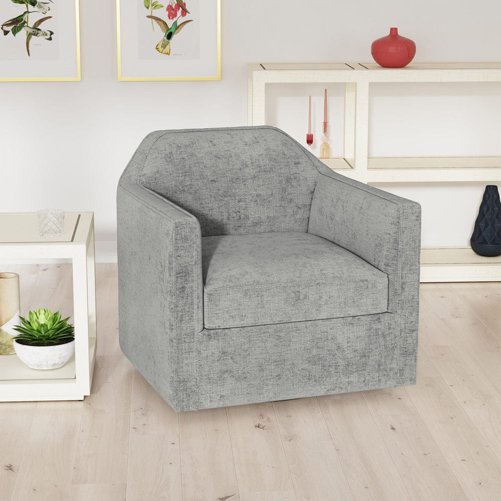 Picket House Furnishings - Aaron Swivel Chair in Beamer Cement - U-15150-11180-101 view 4