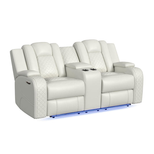 Picket House Furnishings - Amias 3PC Living Room Set in Pebble Oyster-Sofa, Loveseat & Recliner - U-8900-8205-3PC veiw 2