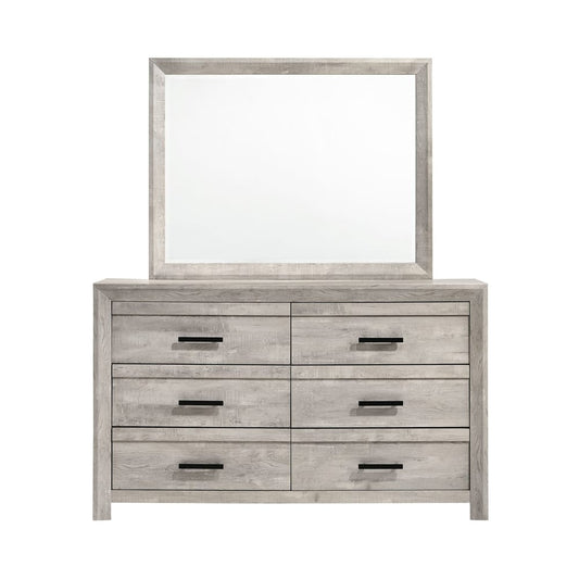 Picket House Furnishings - Ashford Dresser & Mirror Set in White - EL700DRMRZS view 2