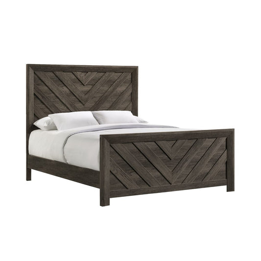 Picket House Furnishings - Ashford Queen Panel 5PC Bedroom Set in Mocha Grey - EL400QBZS5PC view 2
