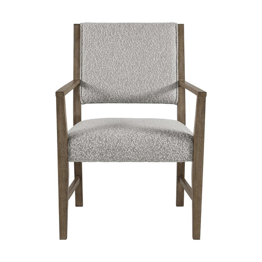 Picket House Furnishings - Bassett Dining Arm Chair with Light Grey Boucle Fabric in Oak (2 Per Carton) - D-10560-5-AC veiw 2