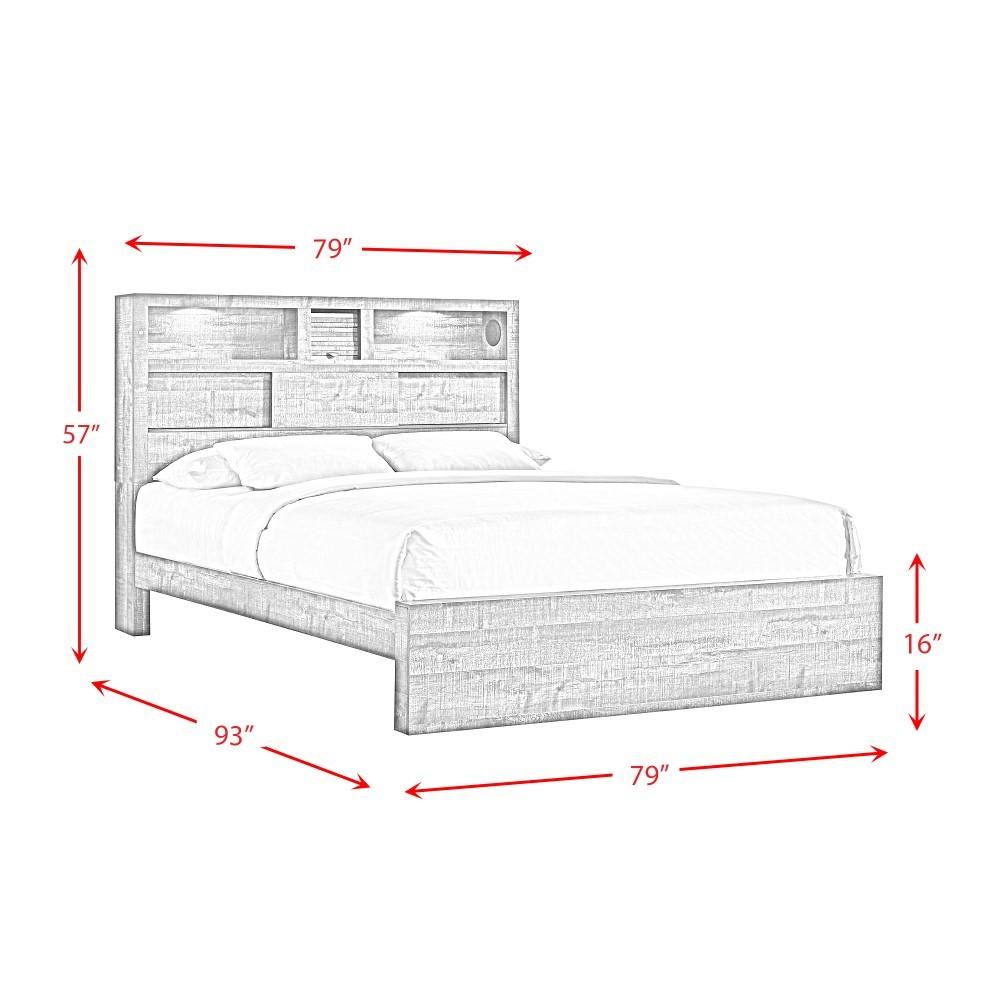Picket House Furnishings - Beckett King Bookcase Panel Bed with Bluetooth - BY520KB veiw 13