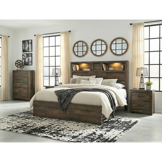 Picket House Furnishings - Beckett Queen Bookcase 4PC Bedroom Set - BY520QBNSCH view 3