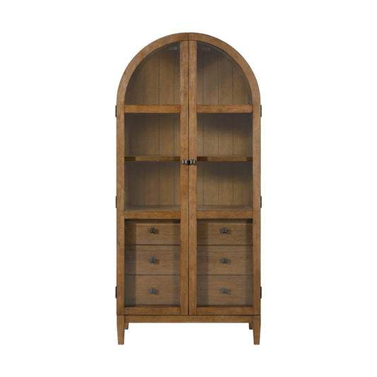 Picket House Furnishings - Beth Display Cabinet in Brown Oak - H-15970-6-BC2 veiw 2