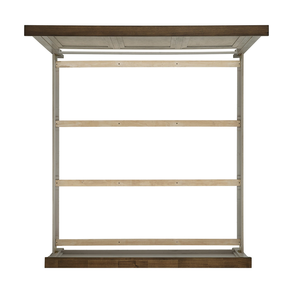 Picket House Furnishings - Bloomfield King 5PC Bedroom Set in Medium Brown and Washed Stone - B-9890-7-KB-NSDRC view 9