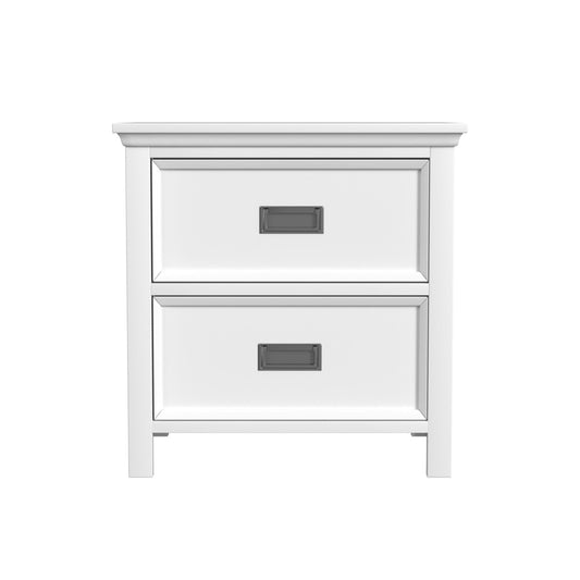 Picket House Furnishings - Brooklyn Kids 2-Drawer Nightstand with USB in White - Y-15760-7-NS veiw 2