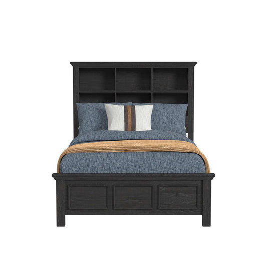 Picket House Furnishings - Brooklyn Kids Full Bookcase Bed in Charcoal - Y-15760-8-FB veiw 2