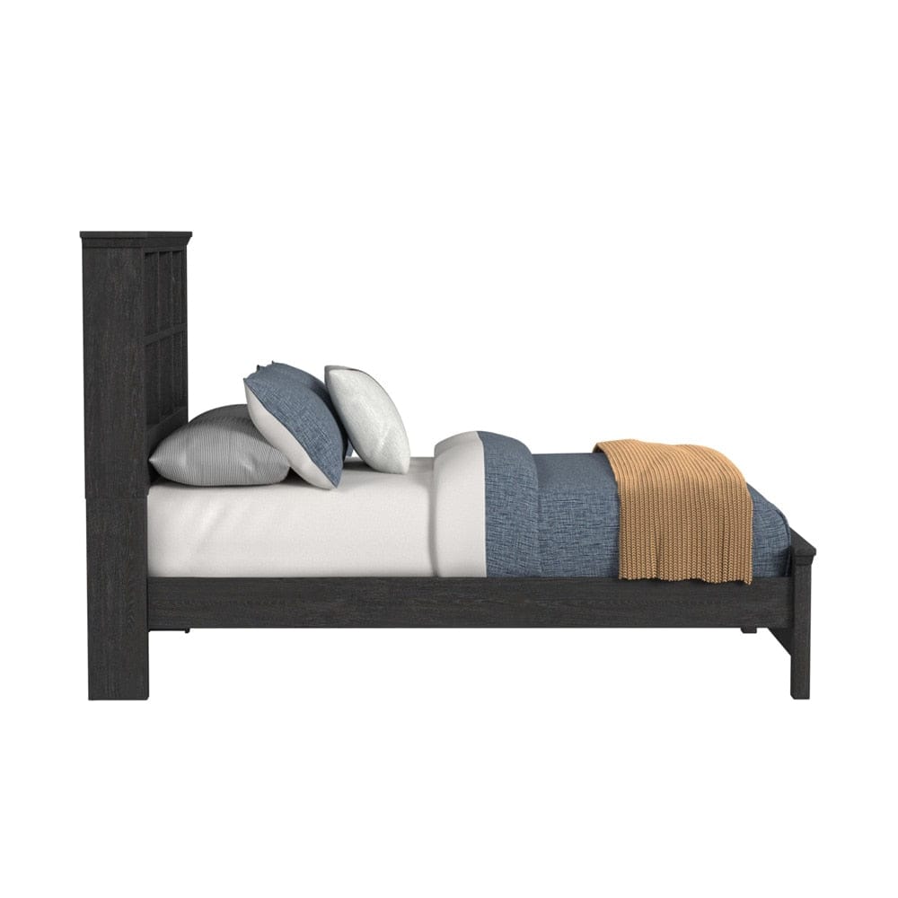 Picket House Furnishings - Brooklyn Kids Full Bookcase Bed in Charcoal - Y-15760-8-FB veiw 3