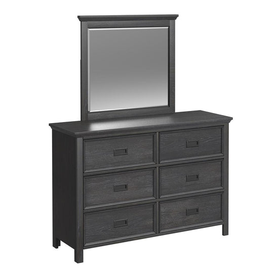 Picket House Furnishings - Brooklyn Kids Twin Over Full Bunk with Ladder and Trundle 5PC Bedroom Set in Charcoal - Y-15760-8-B5-5PC veiw 2