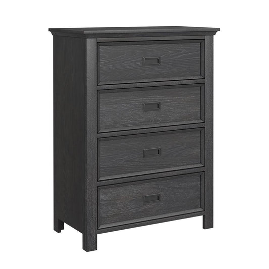 Picket House Furnishings - Brooklyn Kids Twin Over Full Bunk with Staircase and Trundle 3PC Bedroom Set in Charcoal - Y-15760-8-B6-3PC veiw 2