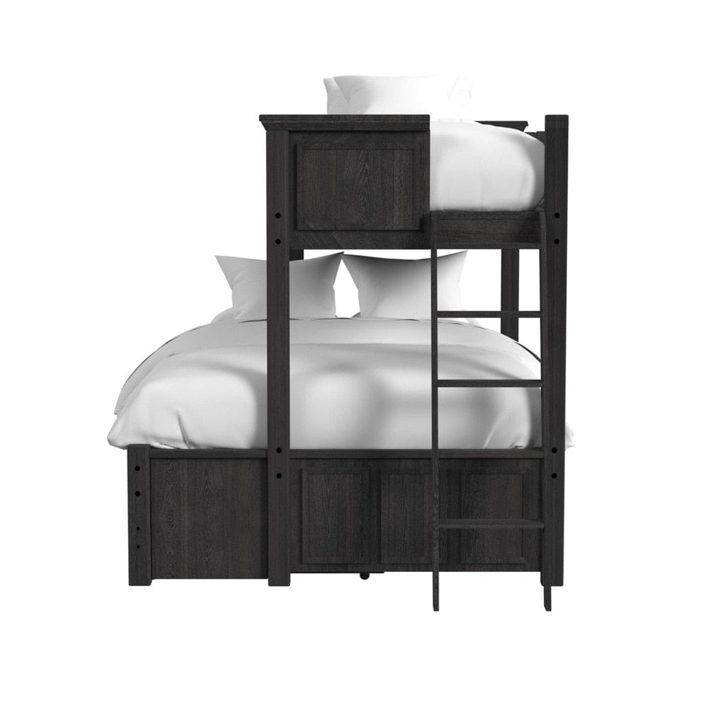 Picket House Furnishings - Brooklyn Kids Twin Over Full Bunk with Ladder and Trundle in Charcoal - Y-15760-8-B5 veiw 3